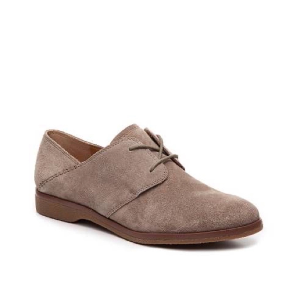 Franco Sarto Pecos Tan Suede Lace-Up Oxfords
